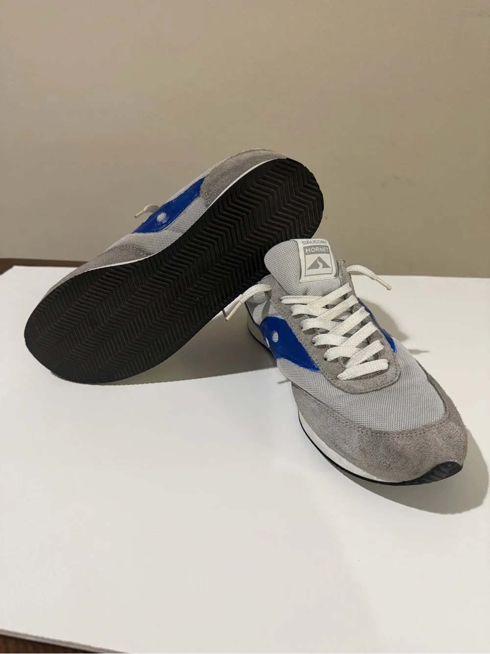 Saucony Gray and Blue Men's Sneakers